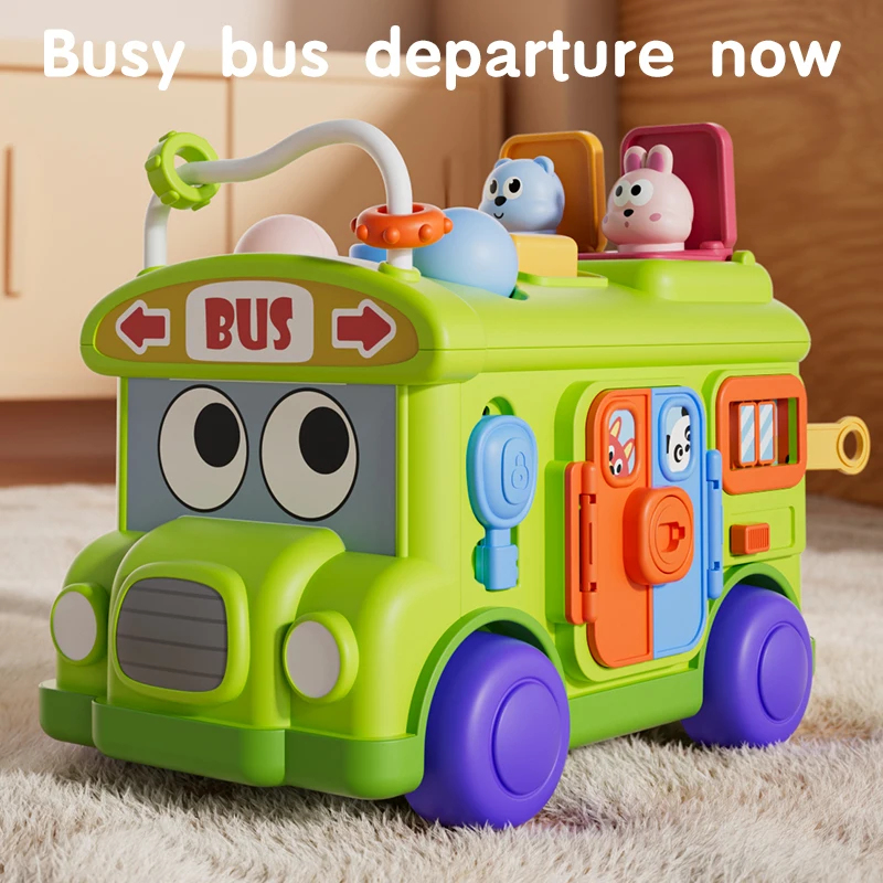Kids Education Activities - Jouet éducatif Montessori pour bébé, bus