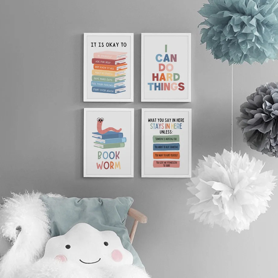 Kids Education Motivation - Citations sur l'éducation anglaise, affiches de
