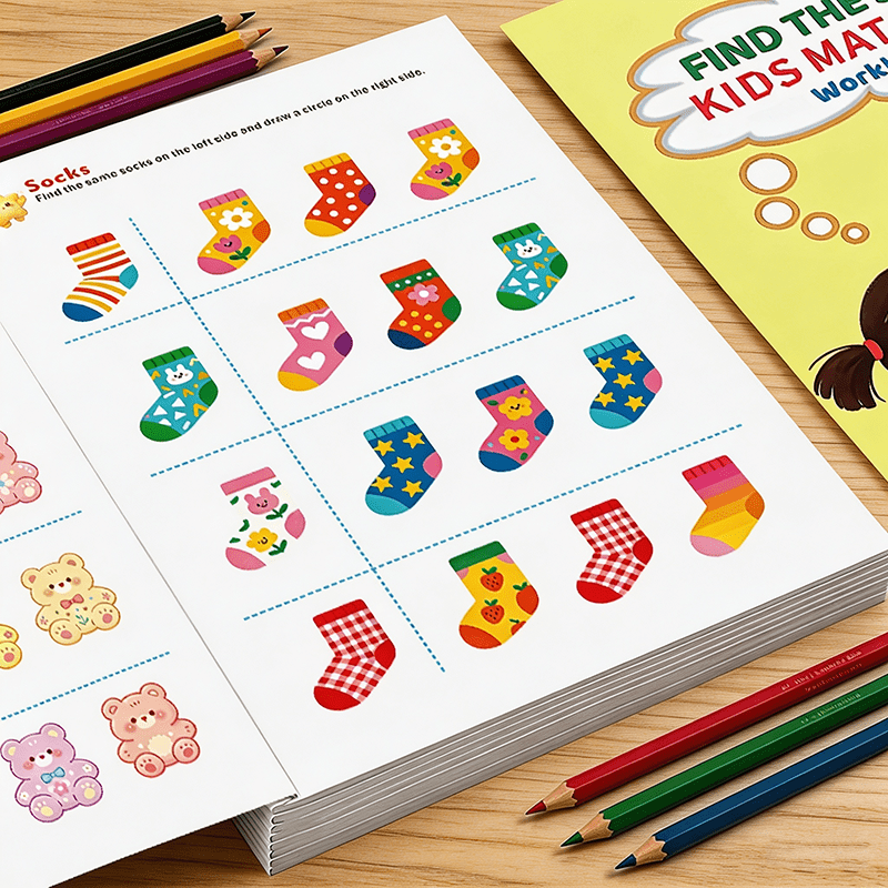 Kids Education Activities - Trouvez le même cahier d’exercices pour