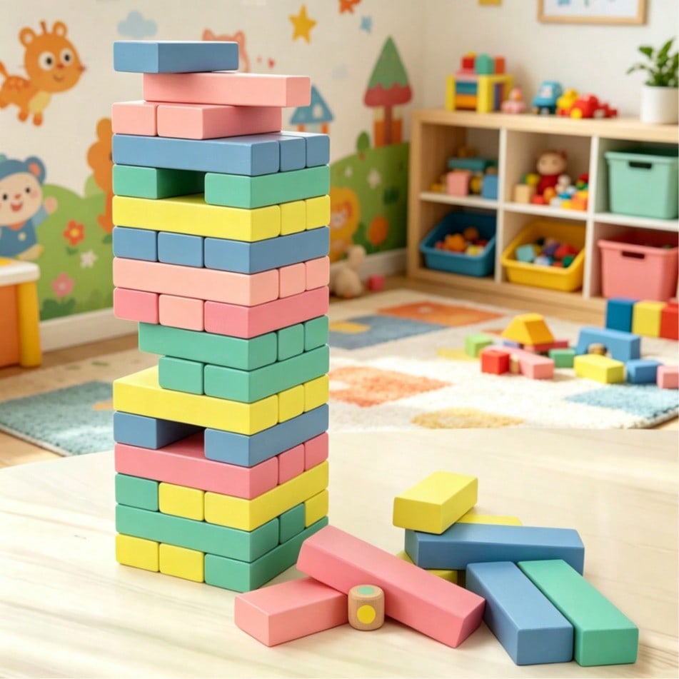 Jeu de construction en bois, t - Kids Education Number avis et prix