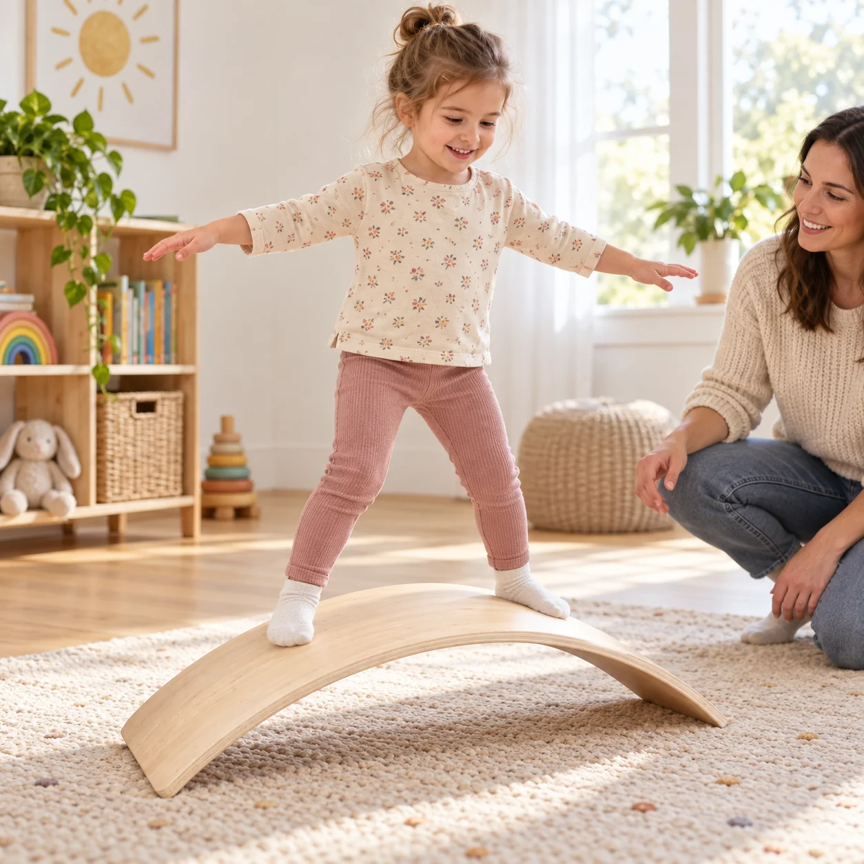 Planche d'équilibre en bois, b - Kids Education Activities avis et prix